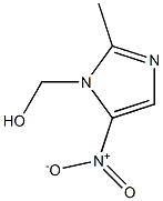 1-(Hydroxymethyl)-2-methyl-5-nitro-1H-imidazole Struktur