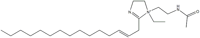 1-[2-(Acetylamino)ethyl]-1-ethyl-2-(2-pentadecenyl)-2-imidazoline-1-ium Struktur