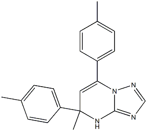 4,5-Dihydro-5-methyl-5,7-bis(4-methylphenyl)[1,2,4]triazolo[1,5-a]pyrimidine Struktur