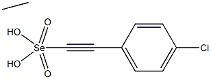 Ethaneselenoic acid Se-(4-chlorophenylethynyl) ester Struktur