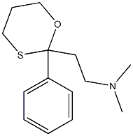 2-(Phenyl)-2-[2-(dimethylamino)ethyl]-1,3-oxathiane Struktur