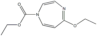 5-Ethoxy-1H-1,4-diazepine-1-carboxylic acid ethyl ester Struktur