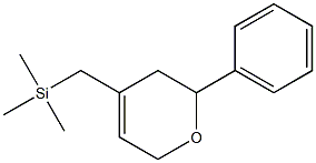 4-Trimethylsilylmethyl-6-phenyl-5,6-dihydro-2H-pyran Struktur