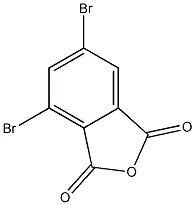 3,5-Dibromophthalic anhydride Struktur