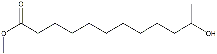 11-Hydroxylauric acid methyl ester Struktur