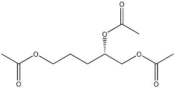 Triacetic acid [S,(-)]-1,2,5-pentanetriyl ester Struktur