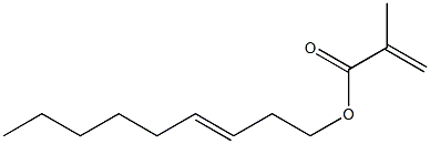 Methacrylic acid (3-nonenyl) ester Struktur