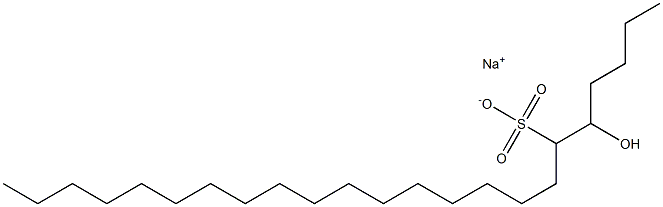 5-Hydroxytricosane-6-sulfonic acid sodium salt Struktur