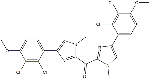 (2,3-Dichloro-4-methoxyphenyl)(1-methyl-1H-imidazol-2-yl) ketone Struktur