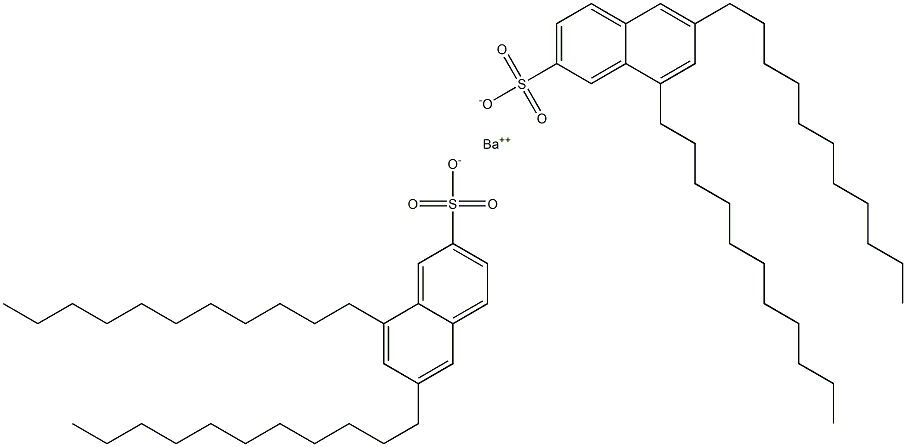 Bis(6,8-diundecyl-2-naphthalenesulfonic acid)barium salt Struktur