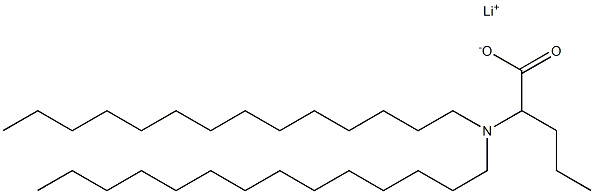 2-(Ditetradecylamino)valeric acid lithium salt Struktur