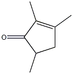 2,3,5-Trimethyl-2-cyclopentene-1-one Struktur