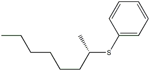 [S,(+)]-1-Methylheptylphenyl sulfide Struktur