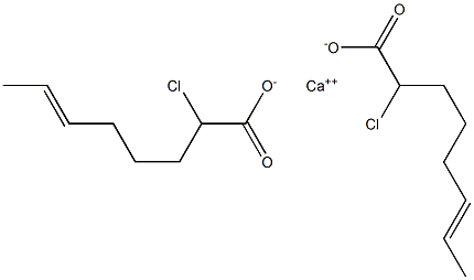 Bis(2-chloro-6-octenoic acid)calcium salt Struktur