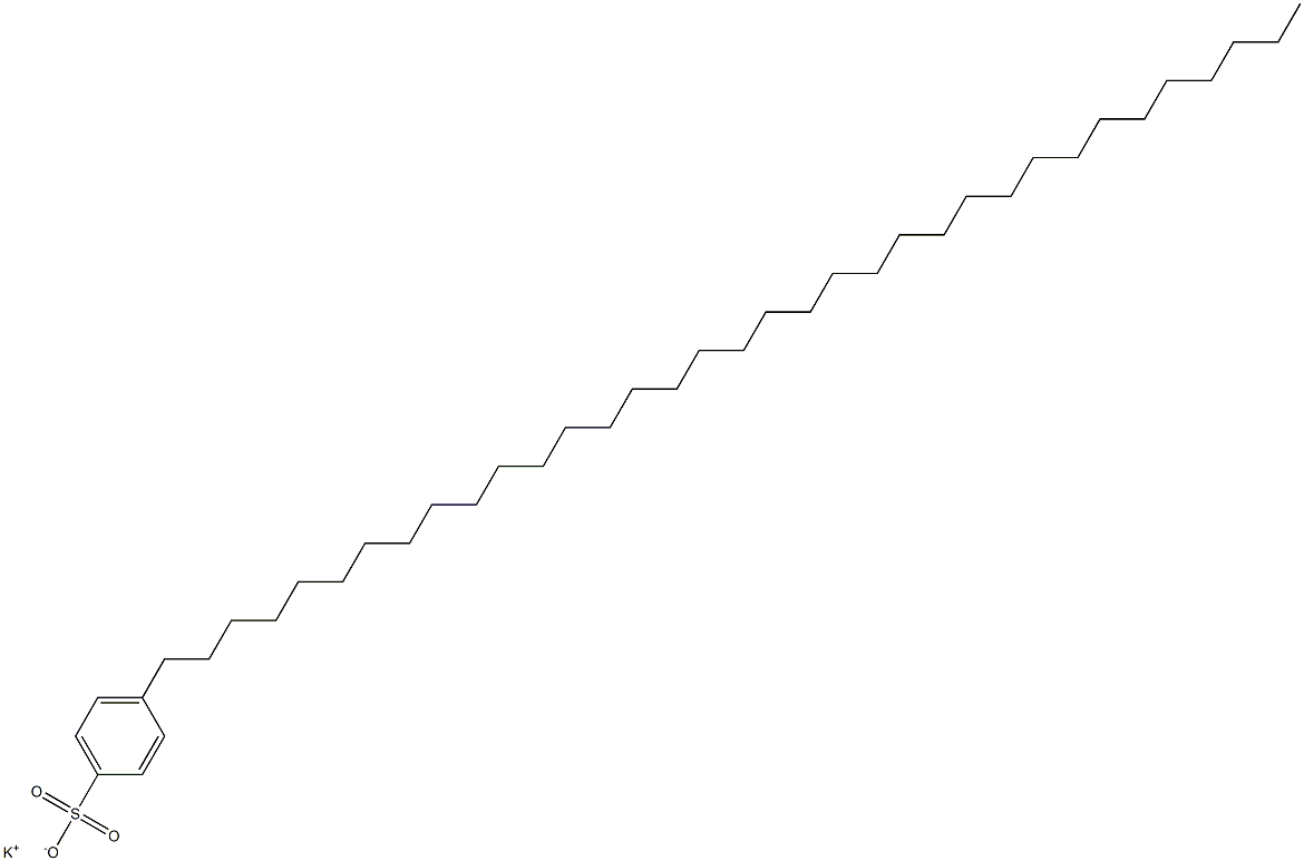 4-(Pentatriacontan-1-yl)benzenesulfonic acid potassium salt Struktur