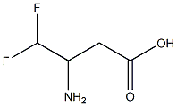 3-Amino-4,4-difluorobutanoic acid Struktur