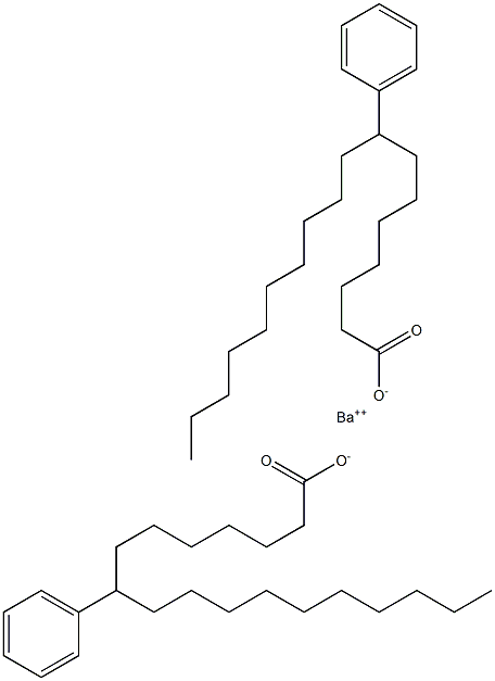 Bis(8-phenylstearic acid)barium salt Struktur