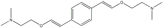 1,4-Bis[(E)-2-[2-(dimethylamino)ethoxy]vinyl]benzene Struktur