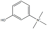 3-Hydroxyphenyltrimethylaminium Struktur