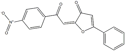 2-(4-Nitrobenzoylmethylene)-5-phenylfuran-3(2H)-one Struktur