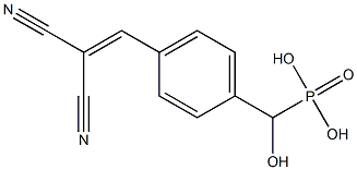 Hydroxy[4-(2,2-dicyanoethenyl)phenyl]methylphosphonic acid Struktur