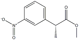 [R,(-)]-2-(m-Nitrophenyl)propionic acid methyl ester Struktur