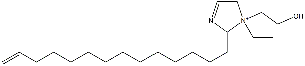 1-Ethyl-1-(2-hydroxyethyl)-2-(13-tetradecenyl)-3-imidazoline-1-ium Struktur