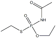 Acetylaminothiophosphonic acid O,S-diethyl ester Struktur