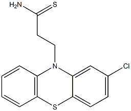 2-Chloro-10H-phenothiazine-10-propanethioamide Struktur