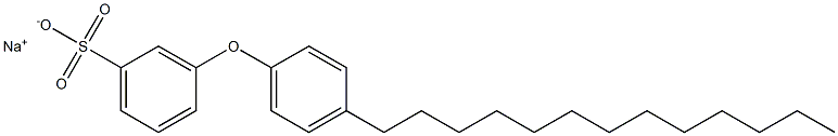 3-(4-Tridecylphenoxy)benzenesulfonic acid sodium salt Struktur