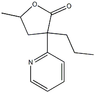 4,5-Dihydro-5-methyl-3-propyl-3-(2-pyridinyl)-2(3H)-furanone Struktur