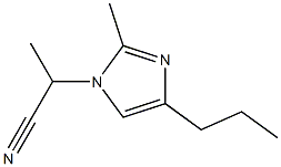 1-(1-Cyanoethyl)-2-methyl-4-propyl-1H-imidazole Struktur