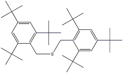 1,1'-(Thiobismethylene)bis(2,4,6-tri-tert-butylbenzene) Struktur