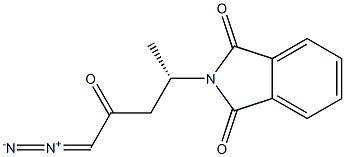 (+)-N-[(S)-4-Diazo-1-methyl-3-oxobutyl]phthalimide Struktur