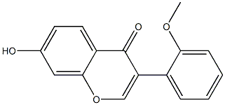 3-(2-Methoxyphenyl)-7-hydroxy-4H-1-benzopyran-4-one Struktur