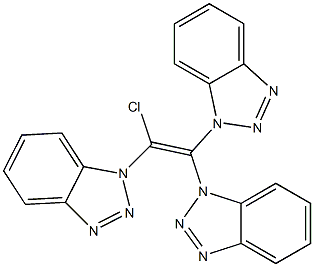 1,1,2-Tris(1H-benzotriazol-1-yl)-2-chloroethene Struktur