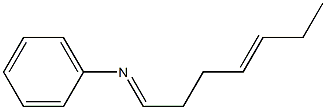 N-(4-Hepten-1-ylidene)aniline Struktur