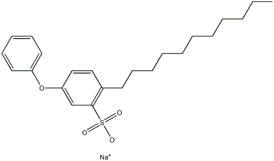 3-Phenoxy-6-undecylbenzenesulfonic acid sodium salt Struktur