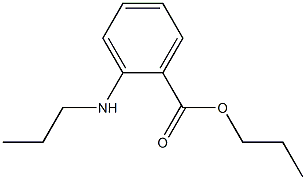 o-(Propylamino)benzoic acid propyl ester Struktur