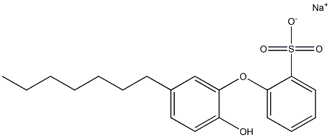 2'-Hydroxy-5'-heptyl[oxybisbenzene]-2-sulfonic acid sodium salt Struktur