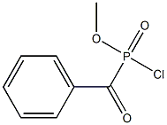 Benzoyl(chloro)phosphinic acid methyl ester Struktur