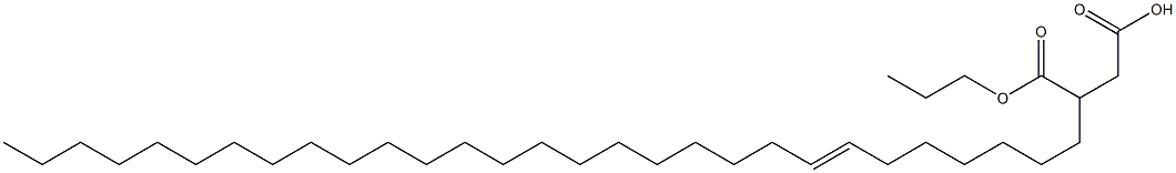 3-(7-Nonacosenyl)succinic acid 1-hydrogen 4-propyl ester Struktur