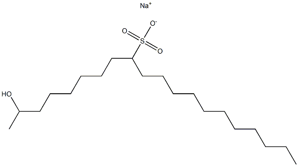 2-Hydroxyicosane-9-sulfonic acid sodium salt Struktur