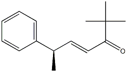 (4E,R)-2,2-Dimethyl-6-phenyl-4-hepten-3-one Struktur