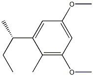 [S,(+)]-2-sec-Butyl-4,6-dimethoxytoluene Struktur