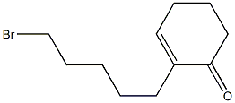 2-(5-Bromopentyl)-2-cyclohexen-1-one Struktur