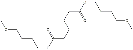 Hexanedioic acid bis(4-methoxybutyl) ester Struktur