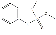 Thiophosphoric acid O,O-dimethyl O-[o-methylphenyl] ester Struktur