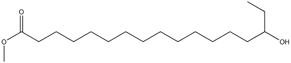 15-Hydroxyheptadecanoic acid methyl ester Struktur