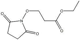 3-(2,5-Dioxo-1-pyrrolidinyloxy)propionic acid ethyl ester Struktur